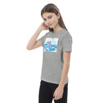 Cute Dolphin Wearing Wreath Flower Organic Cotton Kids T-shirt image 16