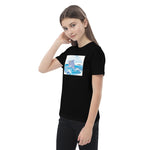 Cute Dolphin Wearing Wreath Flower Organic Cotton Kids T-shirt image 4
