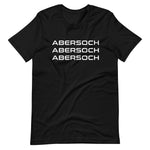 Abersoch Triple Typography White Staple Women T-shirt image 2