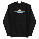 Abersoch Retro Line Sunset Premium Hoodie image 3