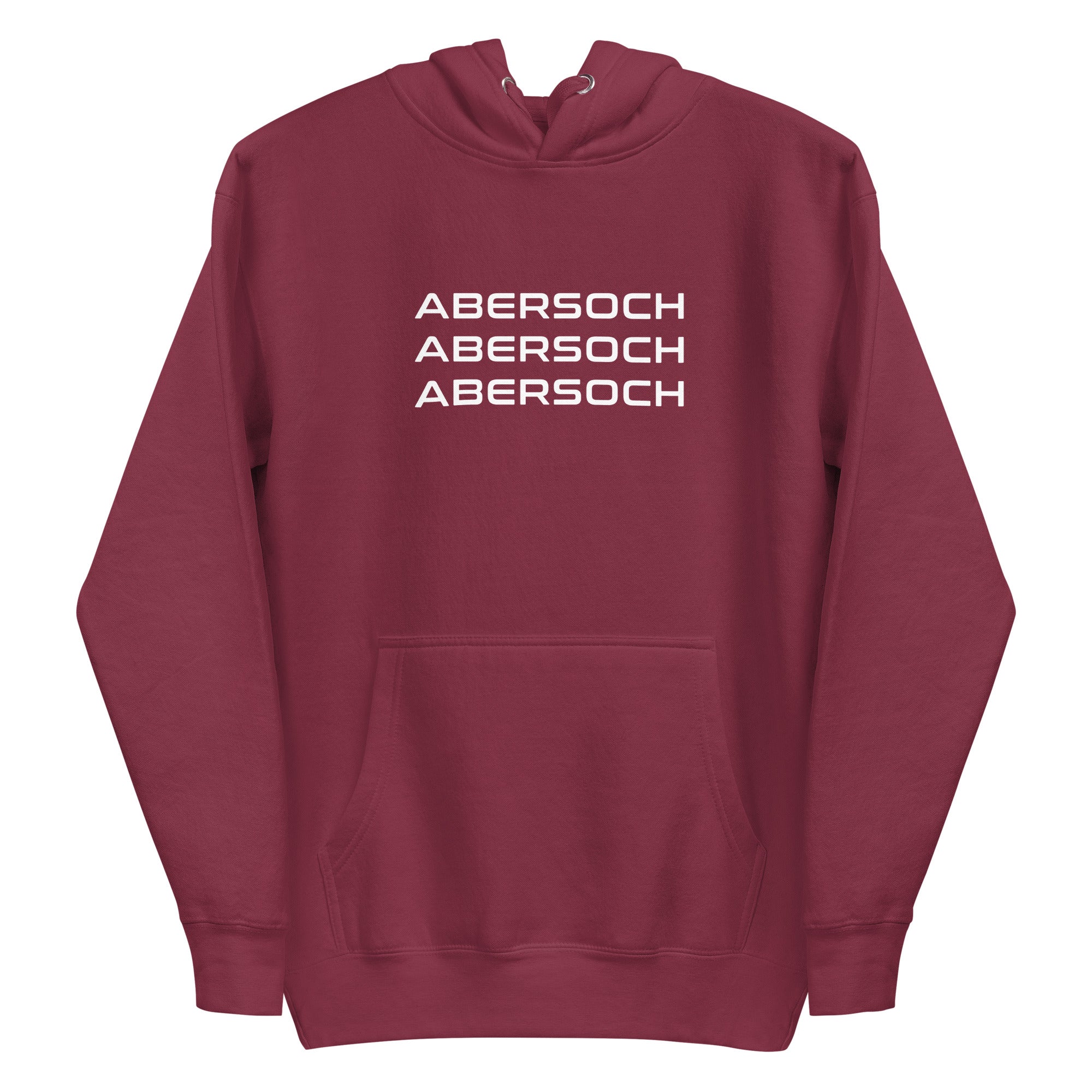 Abersoch Triple Typography White Women Premium Hoodie image 3