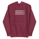 Abersoch Triple Typography White Women Premium Hoodie image 3