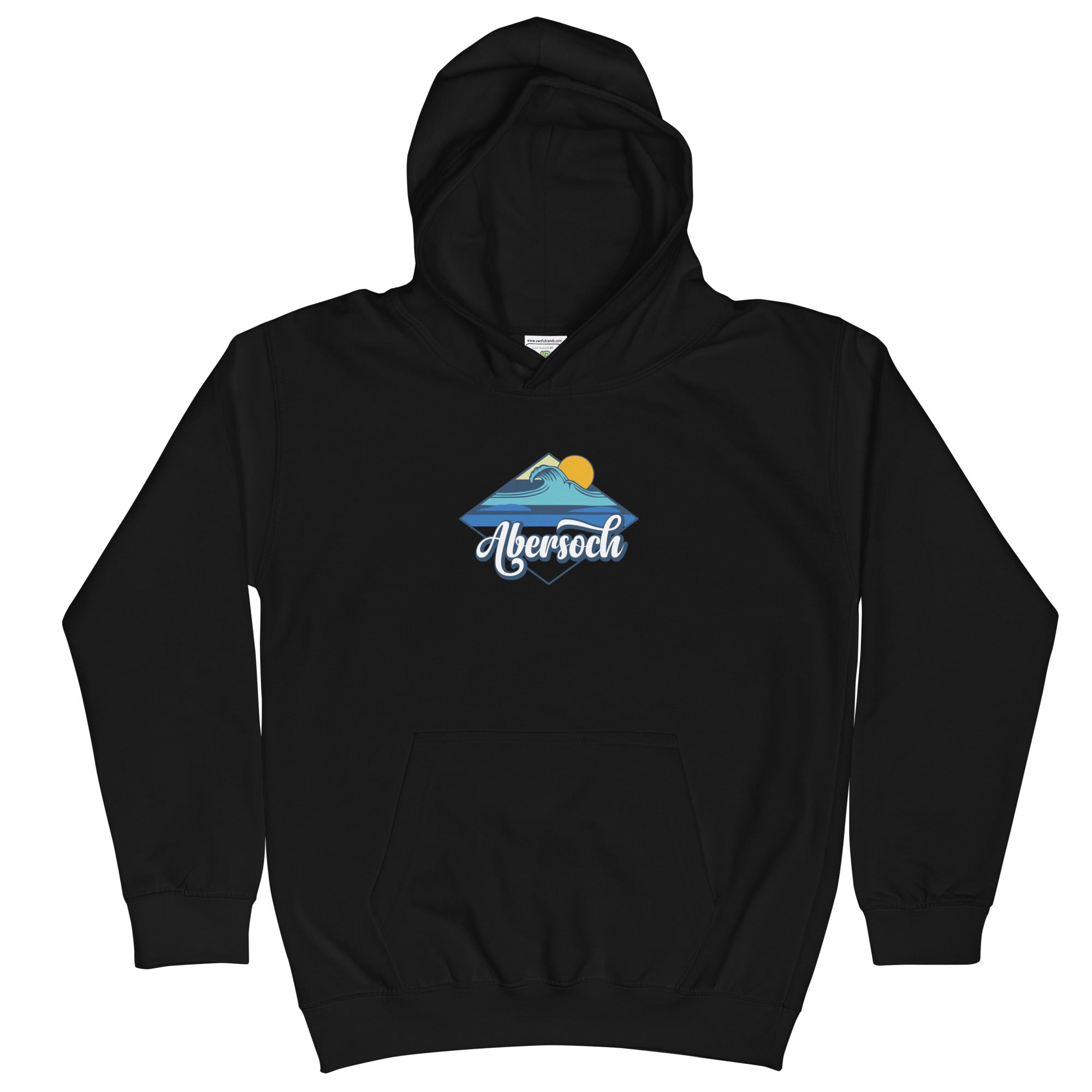 Abersoch Beach Wave Girls Hoodie image 1