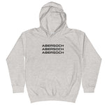 Abersoch Triple Typography White Boys Hoodie image 2