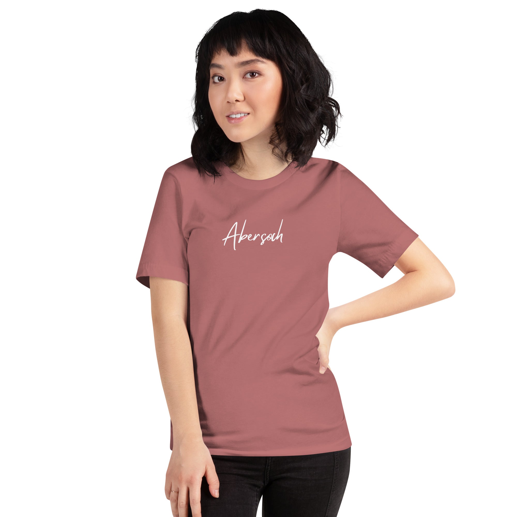 Abersoch Handwritten Typography Staple Women T-Shirt image 0