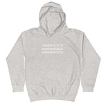 Abersoch Triple Typography White Boys Hoodie image 0