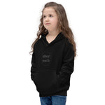Abersoch Typography Black Circle Girls Hoodie image 1