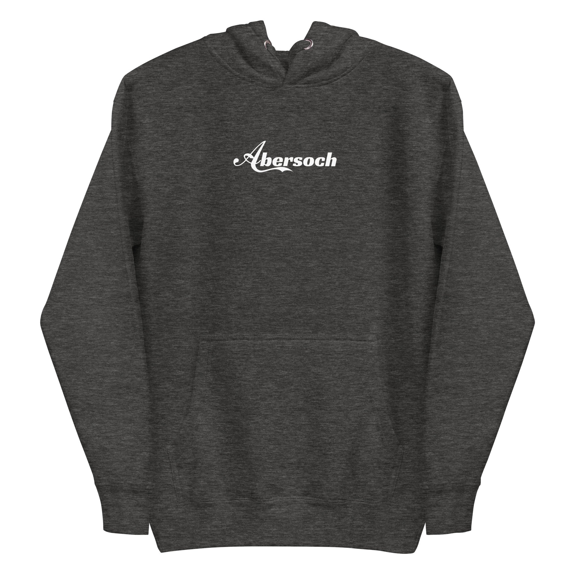 Abersoch Cursive Typography Women Premium Hoodie - 3XL, Charcoal Heather image