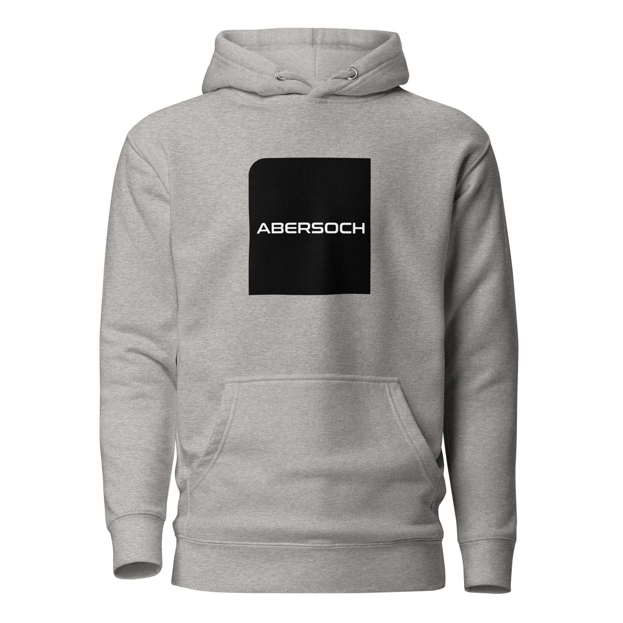 Abersoch Typography Black Square Premium Hoodie image 1