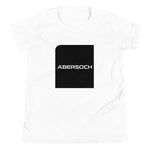 Abersoch Typography Black Square Boys Short Sleeve T-Shirt image 2