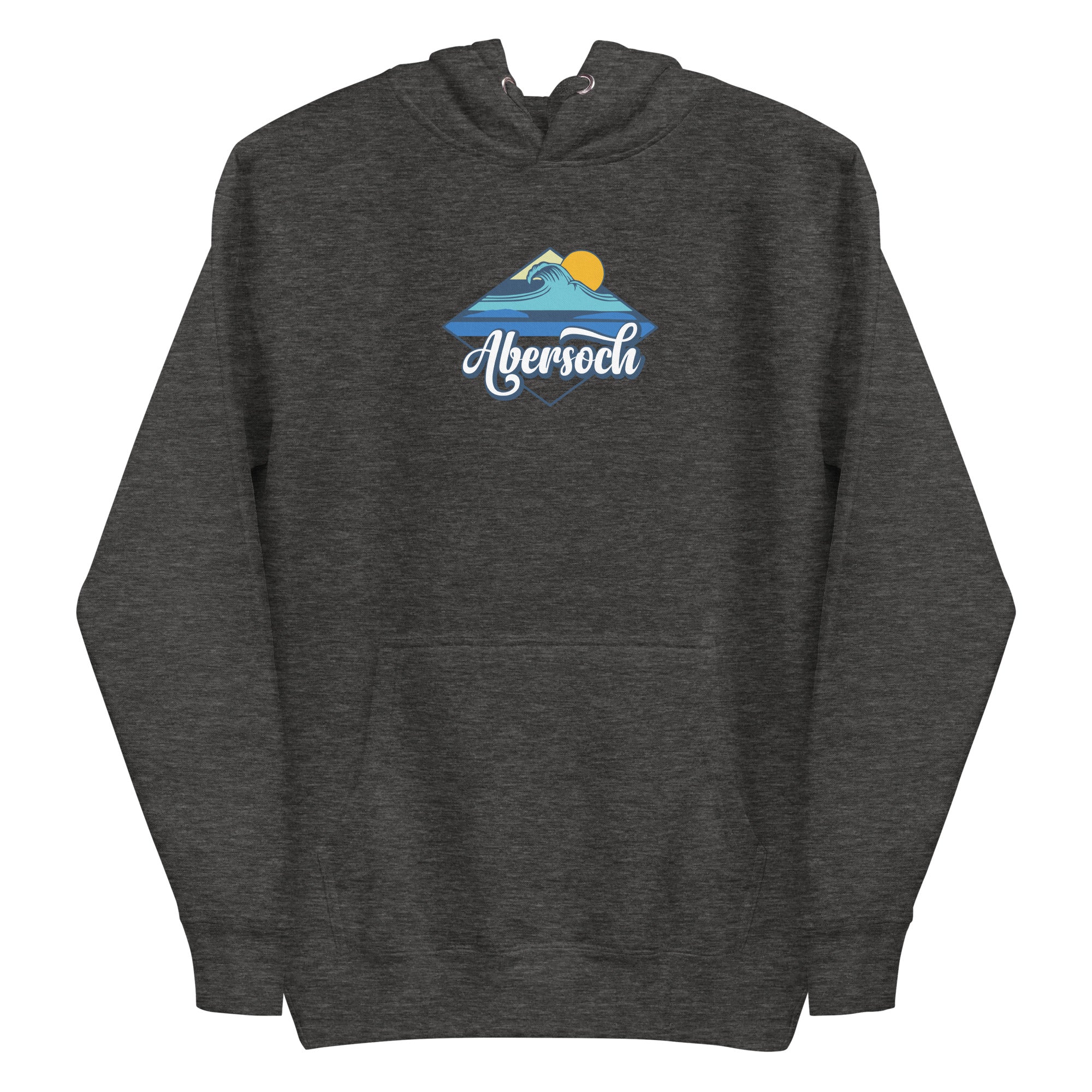 Abersoch Beach Wave Women Premium Hoodie - 3XL, Charcoal Heather image