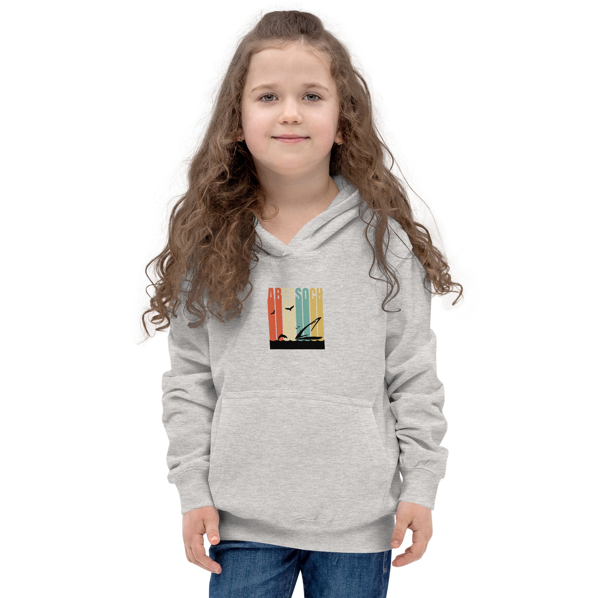 Abersoch Logo Retro Vintage Girls Hoodie image 3