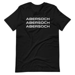 Abersoch Triple Typography White Staple T-Shirt image 2