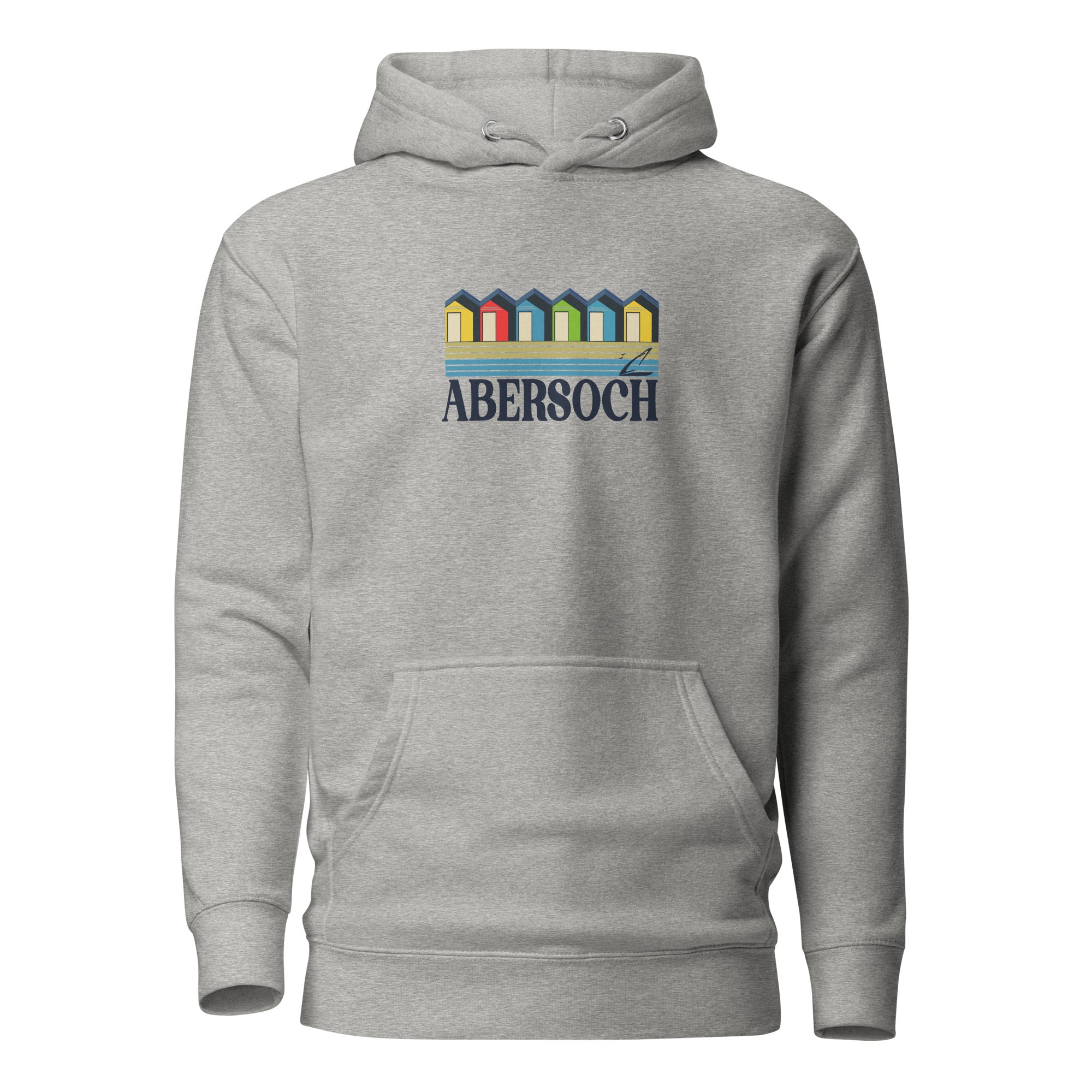 Abersoch Retro Women Premium Hoodie - 3XL, Carbon Grey image