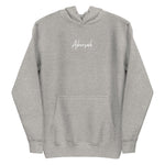 Abersoch Handwritten Typography Women Premium Hoodie - 2XL, Carbon Grey image