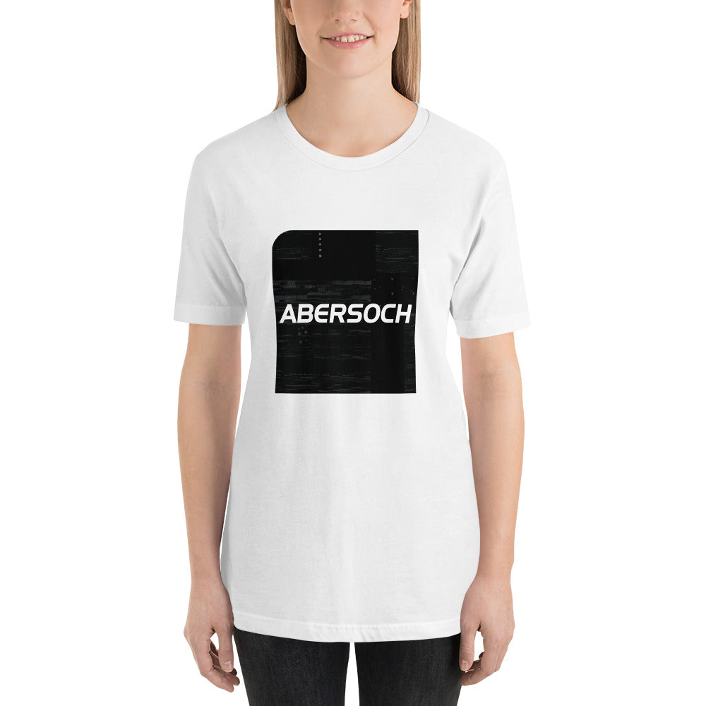 Abersoch Typography Distressed Black Square Staple Women T-Shirt image 0