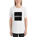 Abersoch Typography Distressed Black Square Staple Women T-Shirt image 0