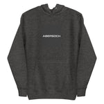 Abersoch Typography Black Square Women Premium Hoodie - 3XL, Charcoal Heather image