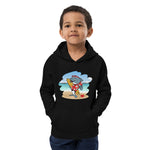 Cute Surfing Dolphin Kids Eco Hoodie image 4
