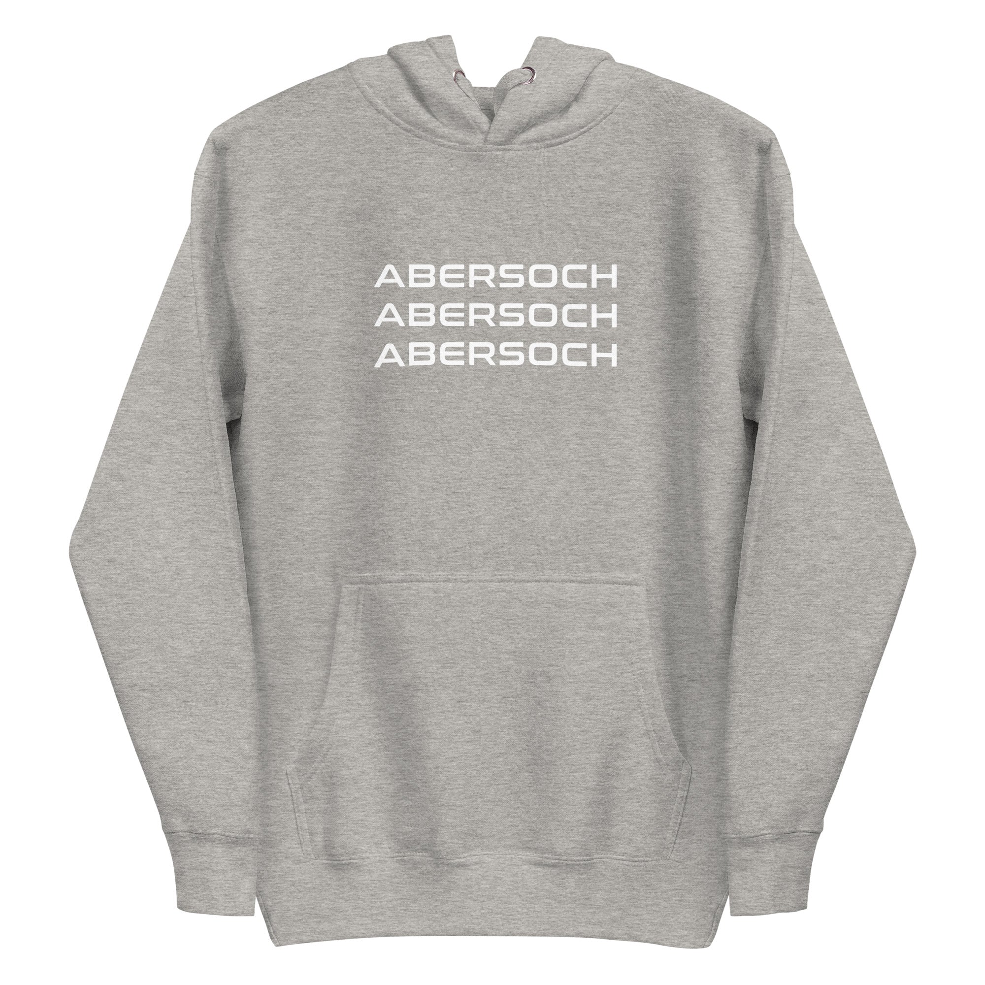 Abersoch Triple Typography White Premium Hoodie image 4