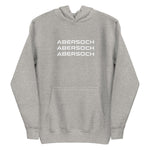 Abersoch Triple Typography White Premium Hoodie image 4