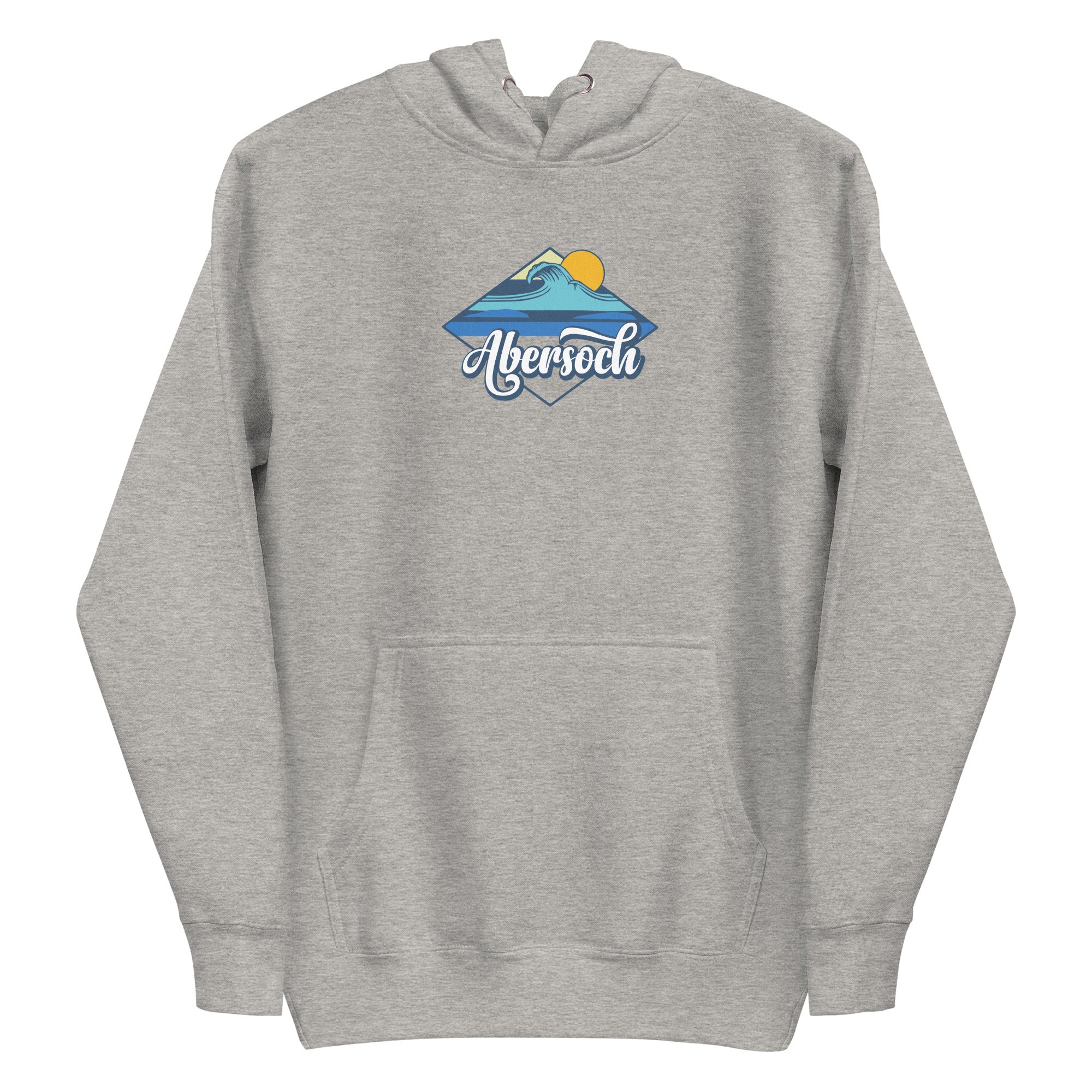 Abersoch Beach Wave Women Premium Hoodie - M, Carbon Grey image