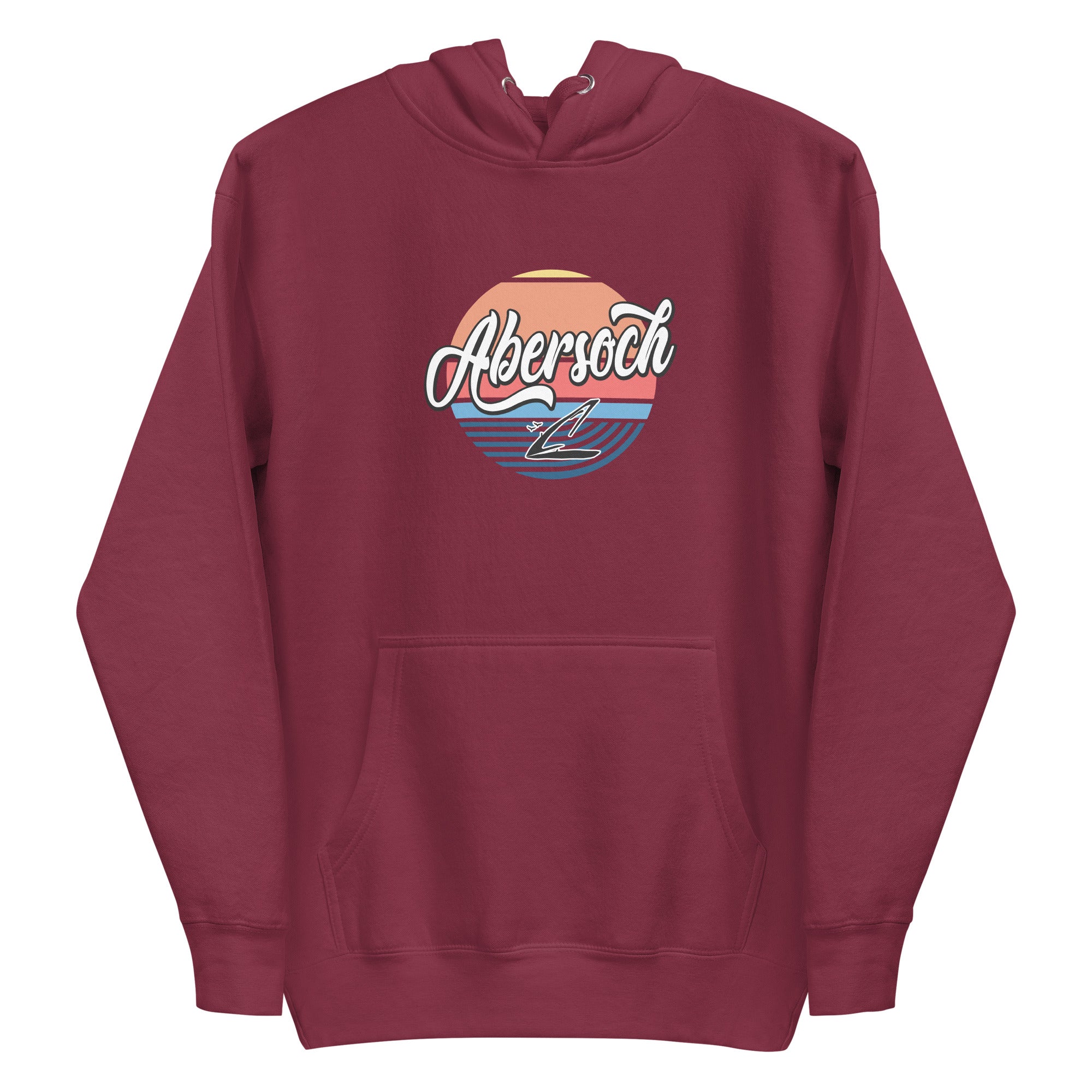 Abersoch Logo Retro Beach Women Premium Hoodie image 3