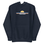 Abersoch Retro Line Sunset Premium Hoodie image 4