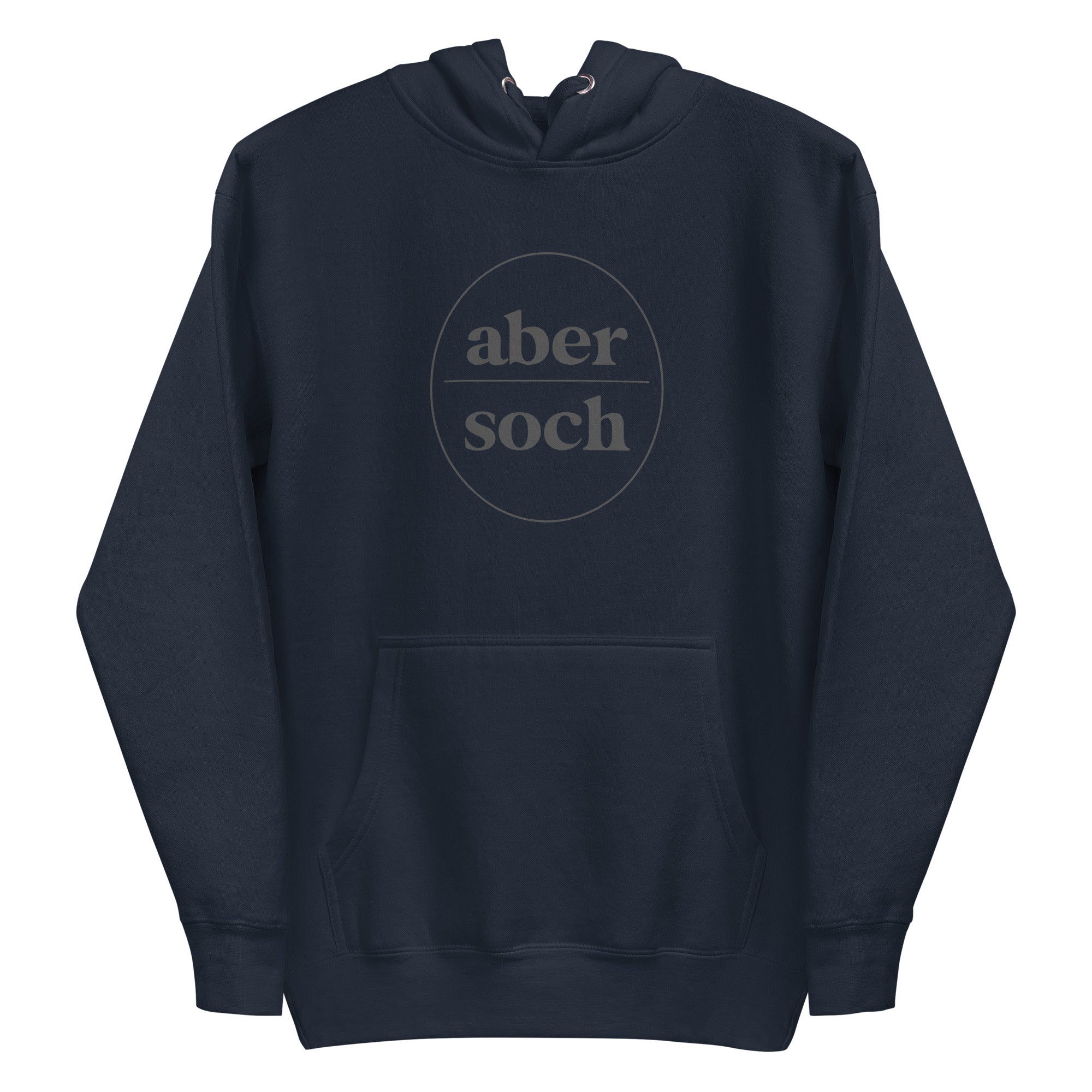 Abersoch Typography Black Circle Premium Hoodie image 2