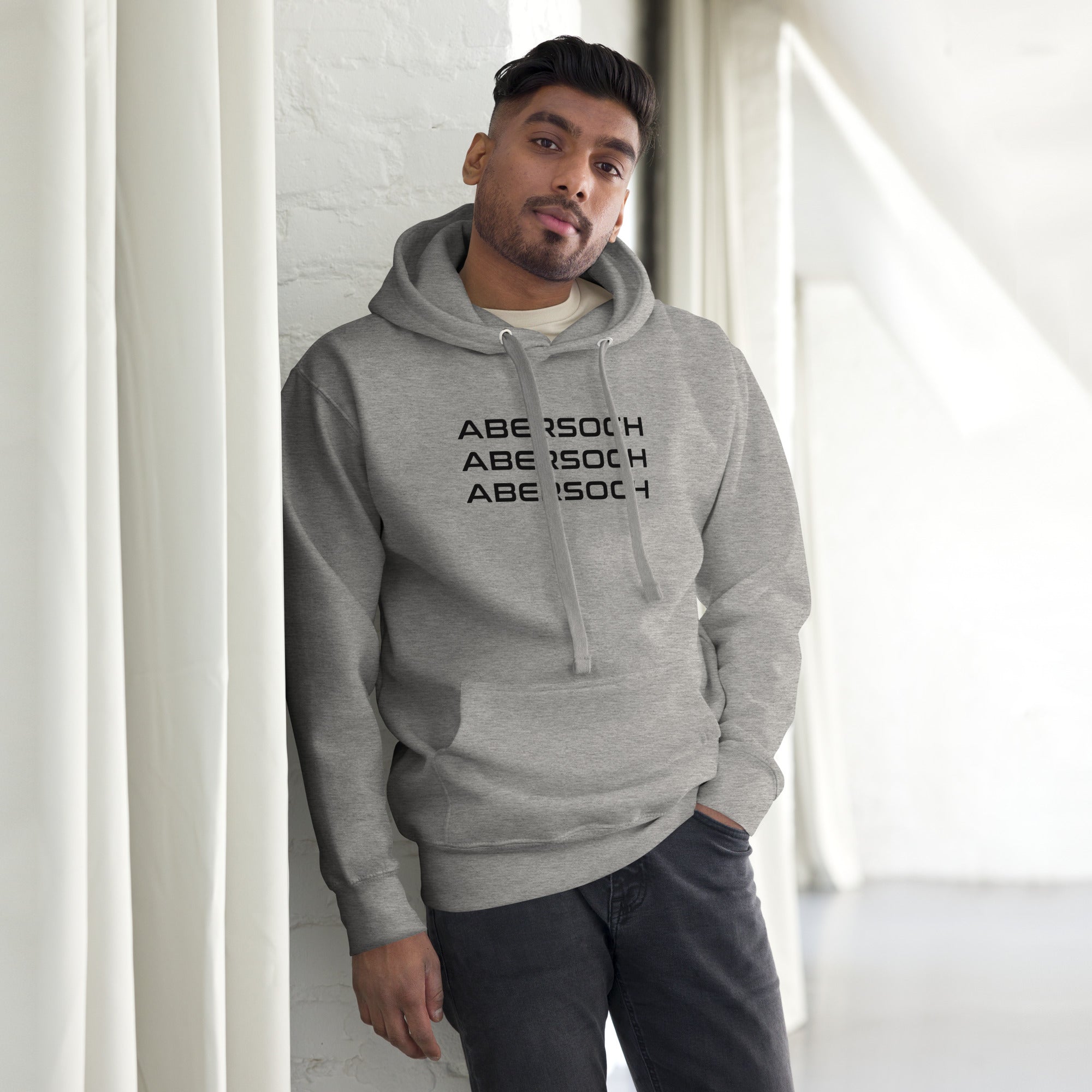 Abersoch Triple Typography Premium Hoodie image 0