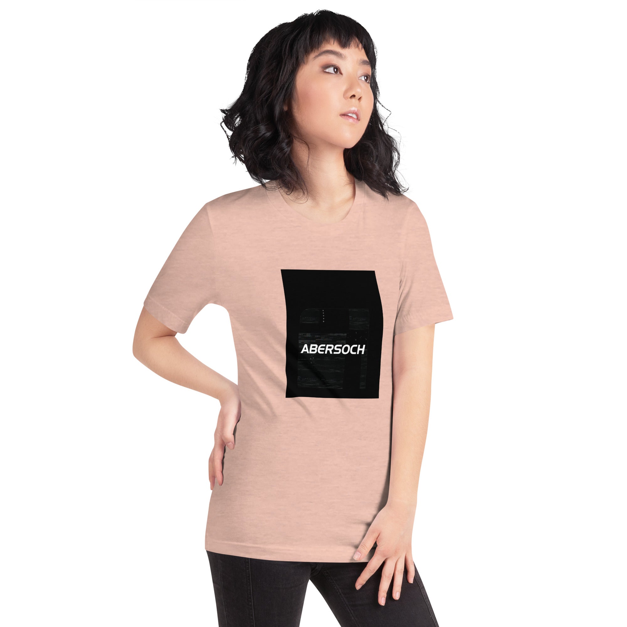 Abersoch Typography Distressed Black Staple Women T-Shirt image 1