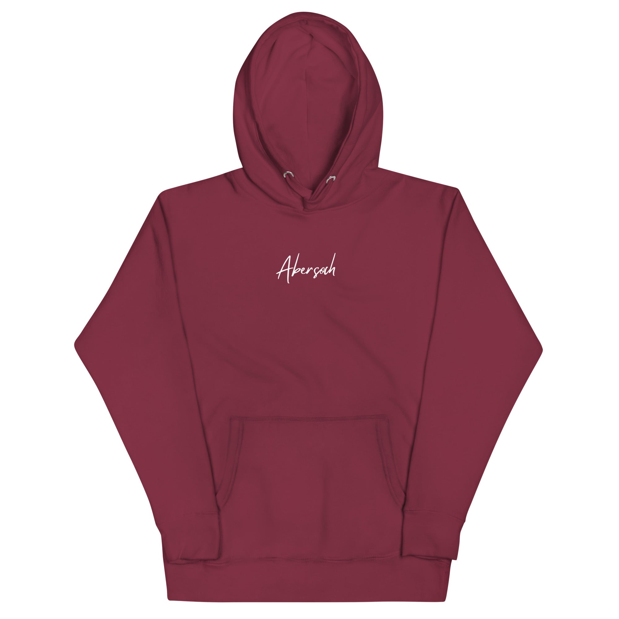 Abersoch Handwritten Typography Women Premium Hoodie - L, Maroon image