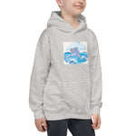 Cute Dolphin Wearing Wreath Flower Kids Hoodie image 7