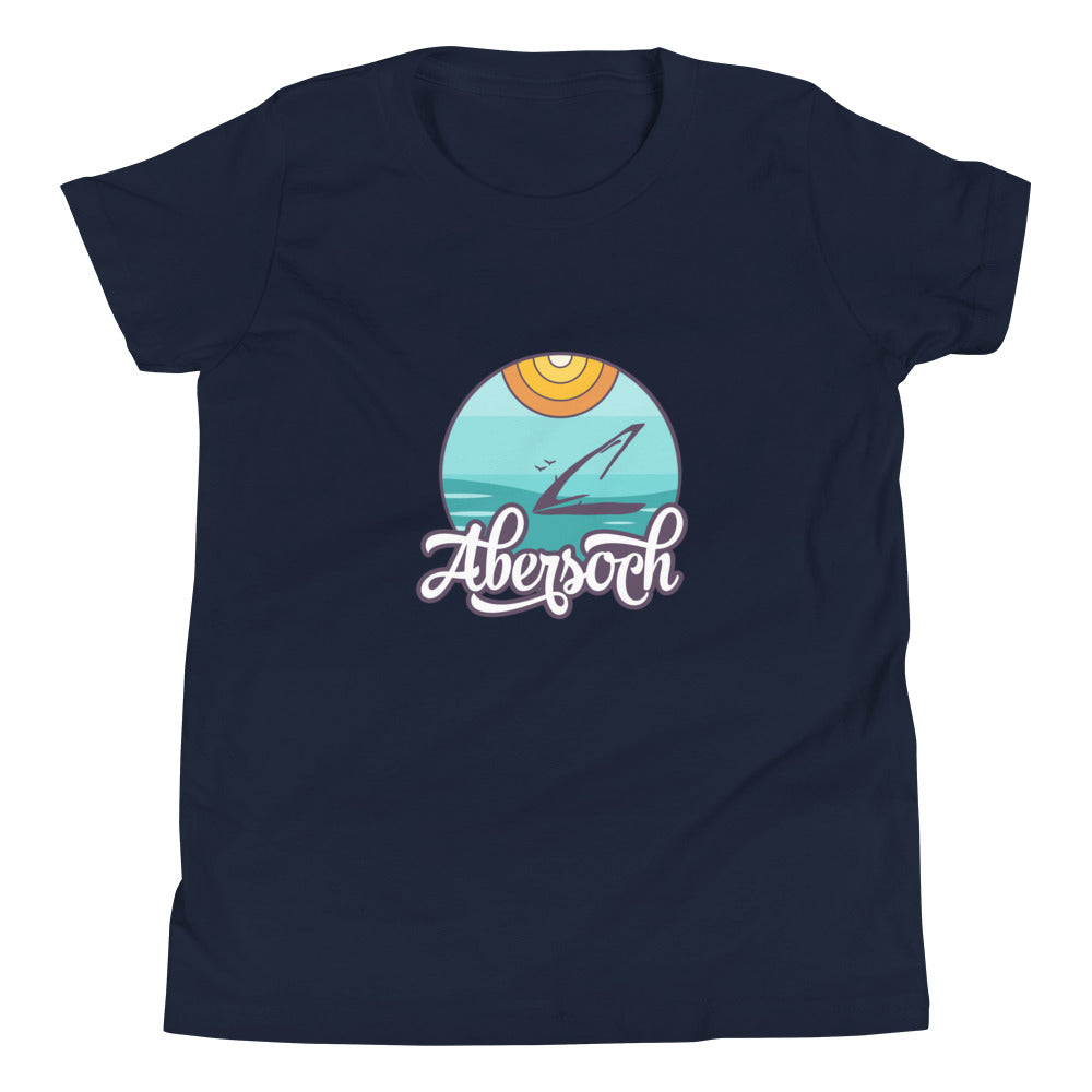 Abersoch Sea Beach Girls Short Sleeve T-Shirt image 1