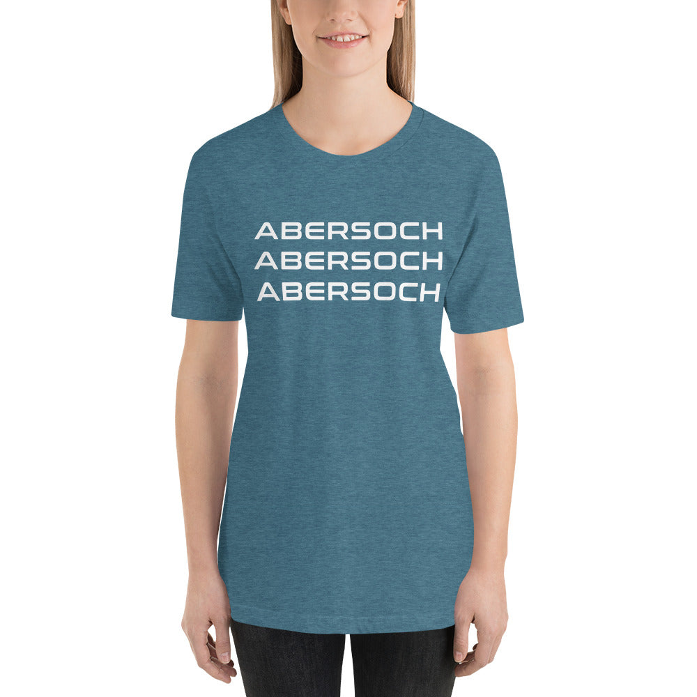Abersoch Triple Typography White Staple Women T-shirt image 0