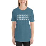 Abersoch Triple Typography White Staple Women T-shirt image 0