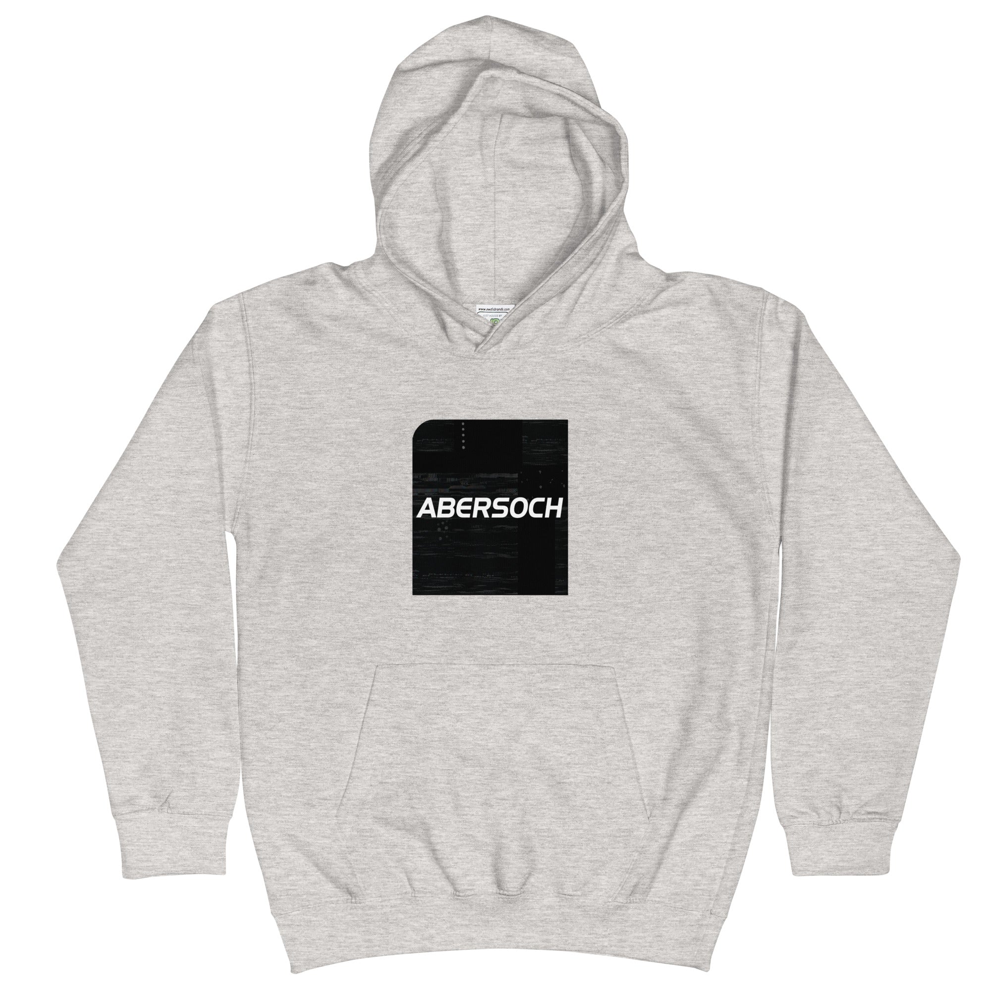 Abersoch Typography Black Square Girls Hoodie image 2