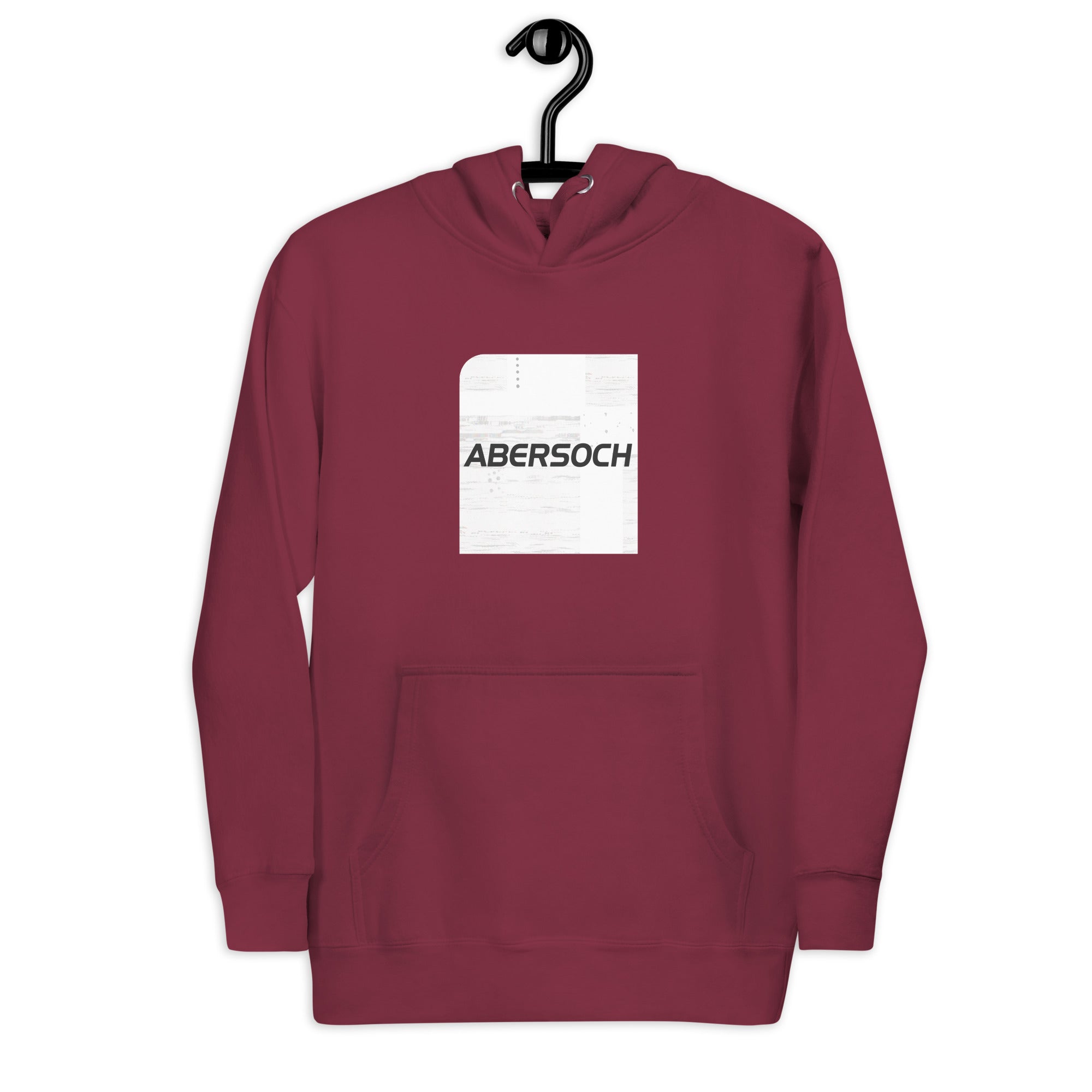 Abersoch Typography Distressed White Square Premium Hoodie image 0