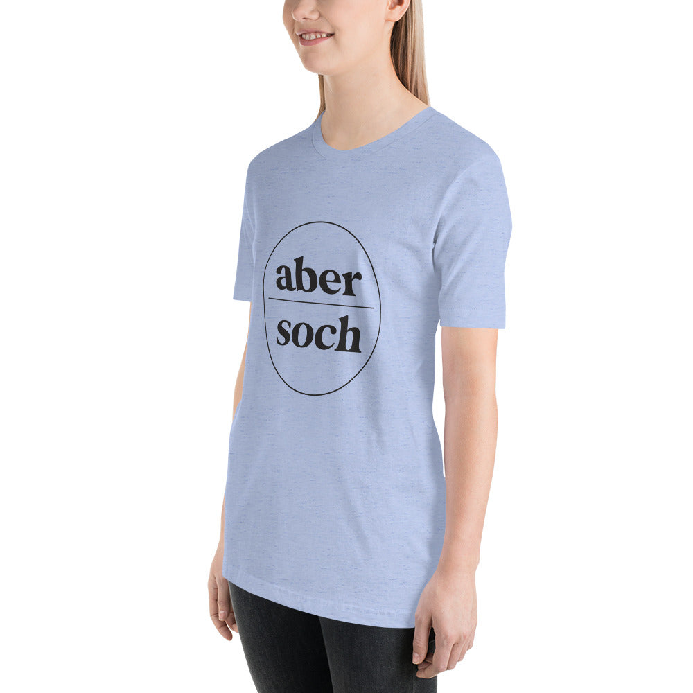 Abersoch Typography Black Circle Staple Women T-Shirt image 1