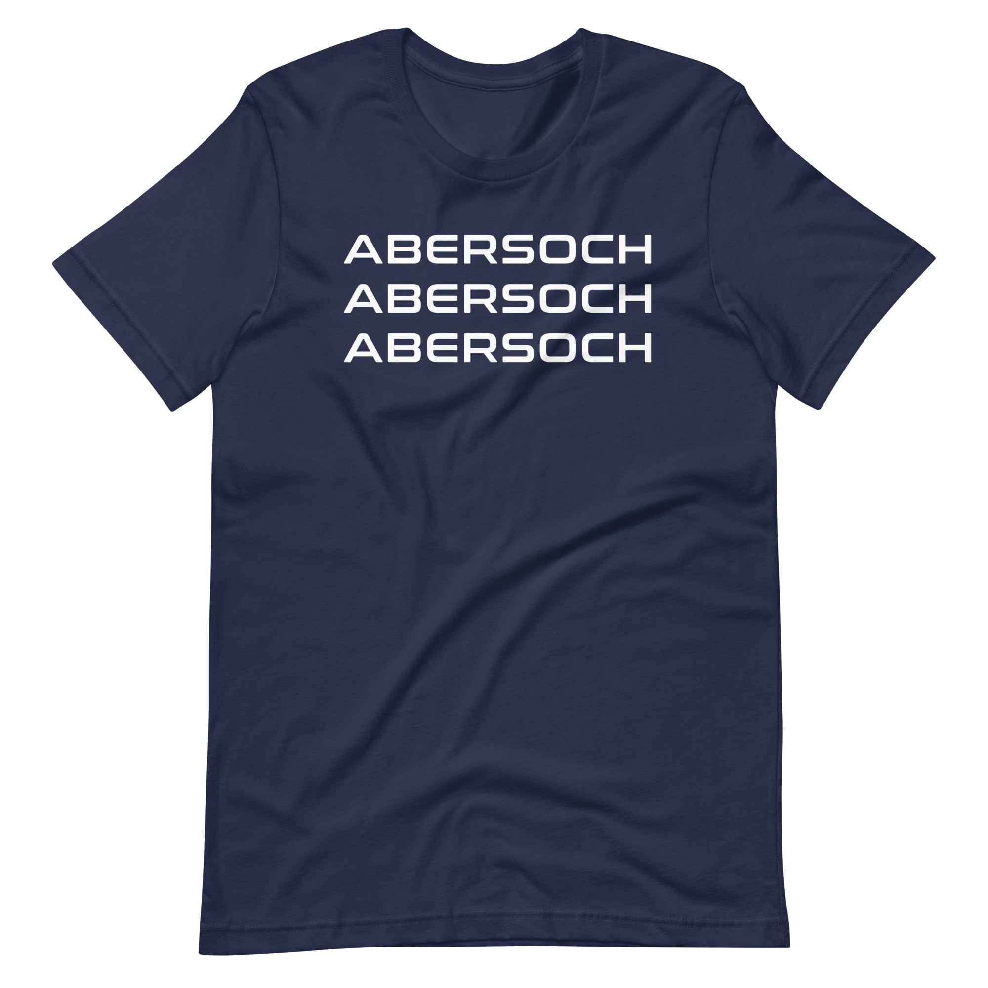 Abersoch Triple Typography White Staple T-Shirt image 3