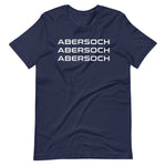 Abersoch Triple Typography White Staple T-Shirt image 3