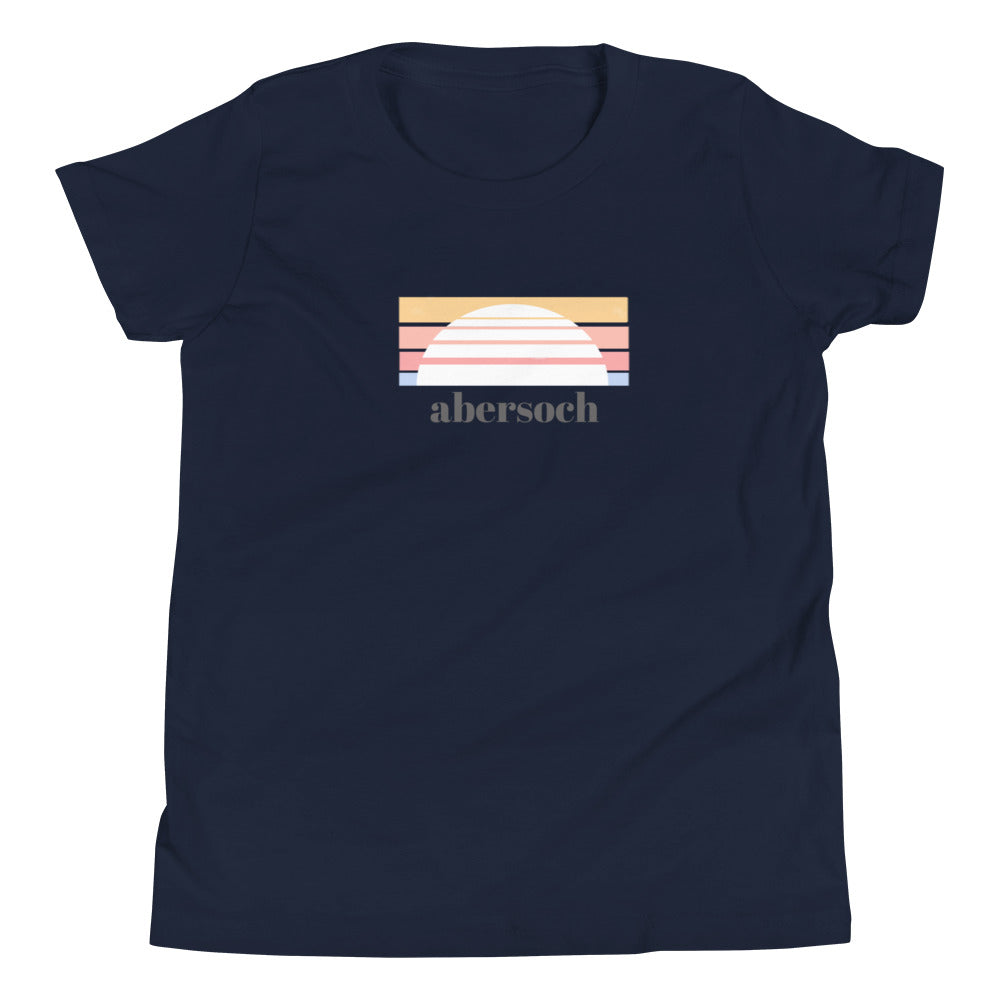 Abersoch Sunset Line Boys Short Sleeve T-Shirt image 0