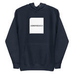 Abersoch Typography White Square Premium Hoodie image 2