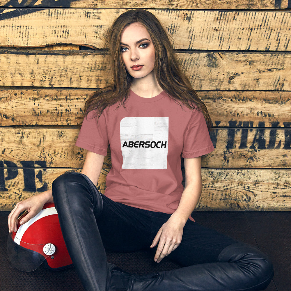 Abersoch Typography Distressed White Square Staple Women T-shirt image 1