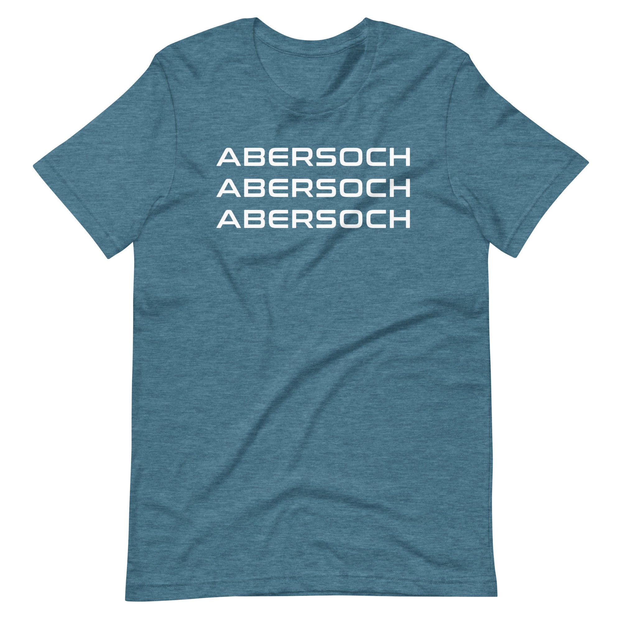 Abersoch Triple Typography White Staple T-Shirt image 5