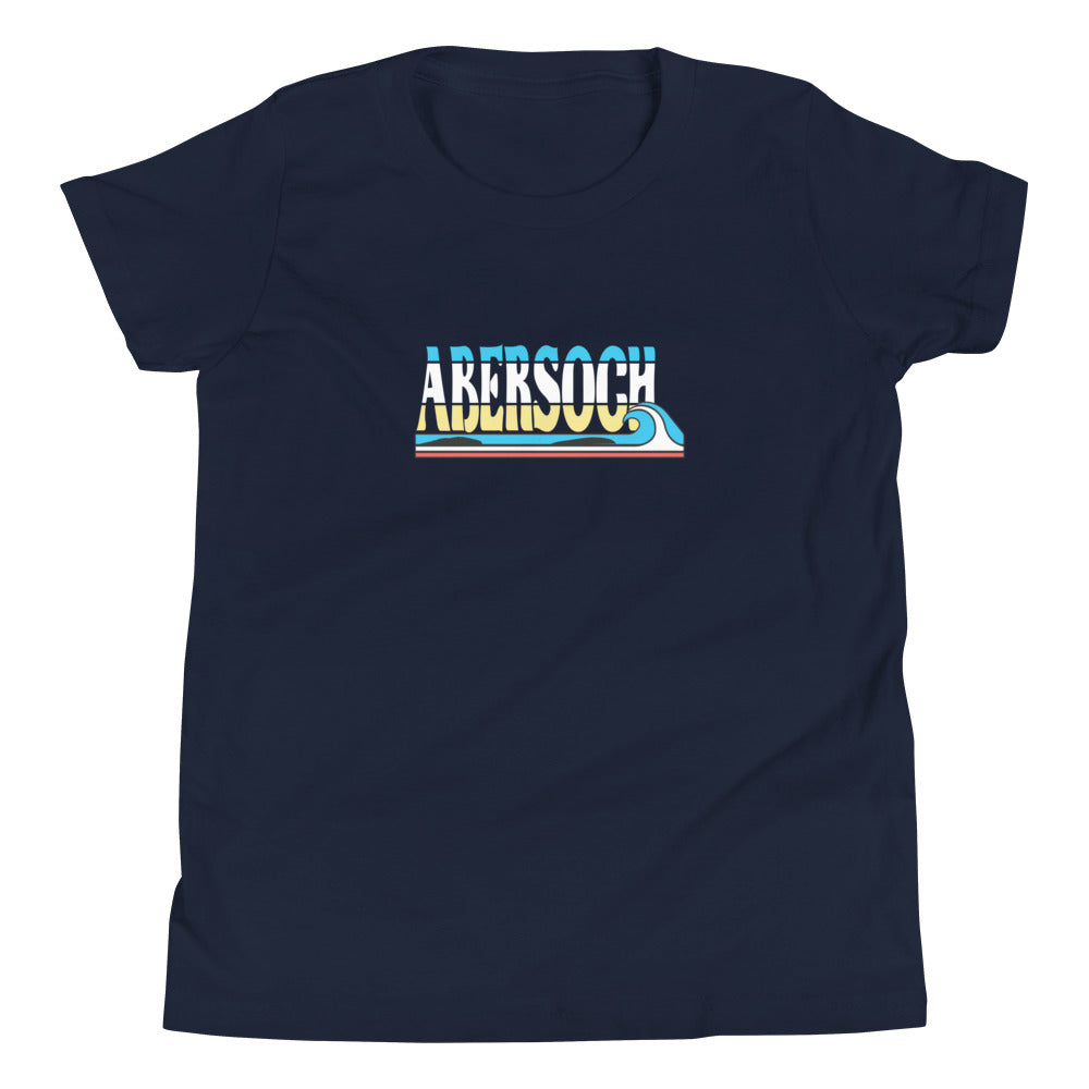 Abersoch Ocean Wave Girls Short Sleeve T-Shirt image 0