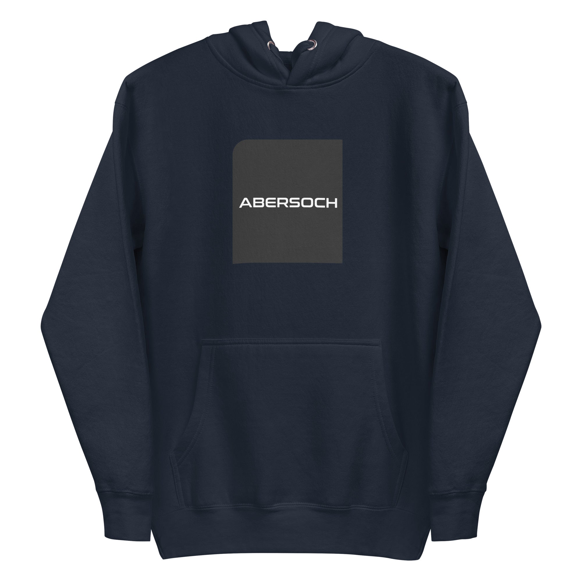 Abersoch Typography Black Square Premium Hoodie image 2
