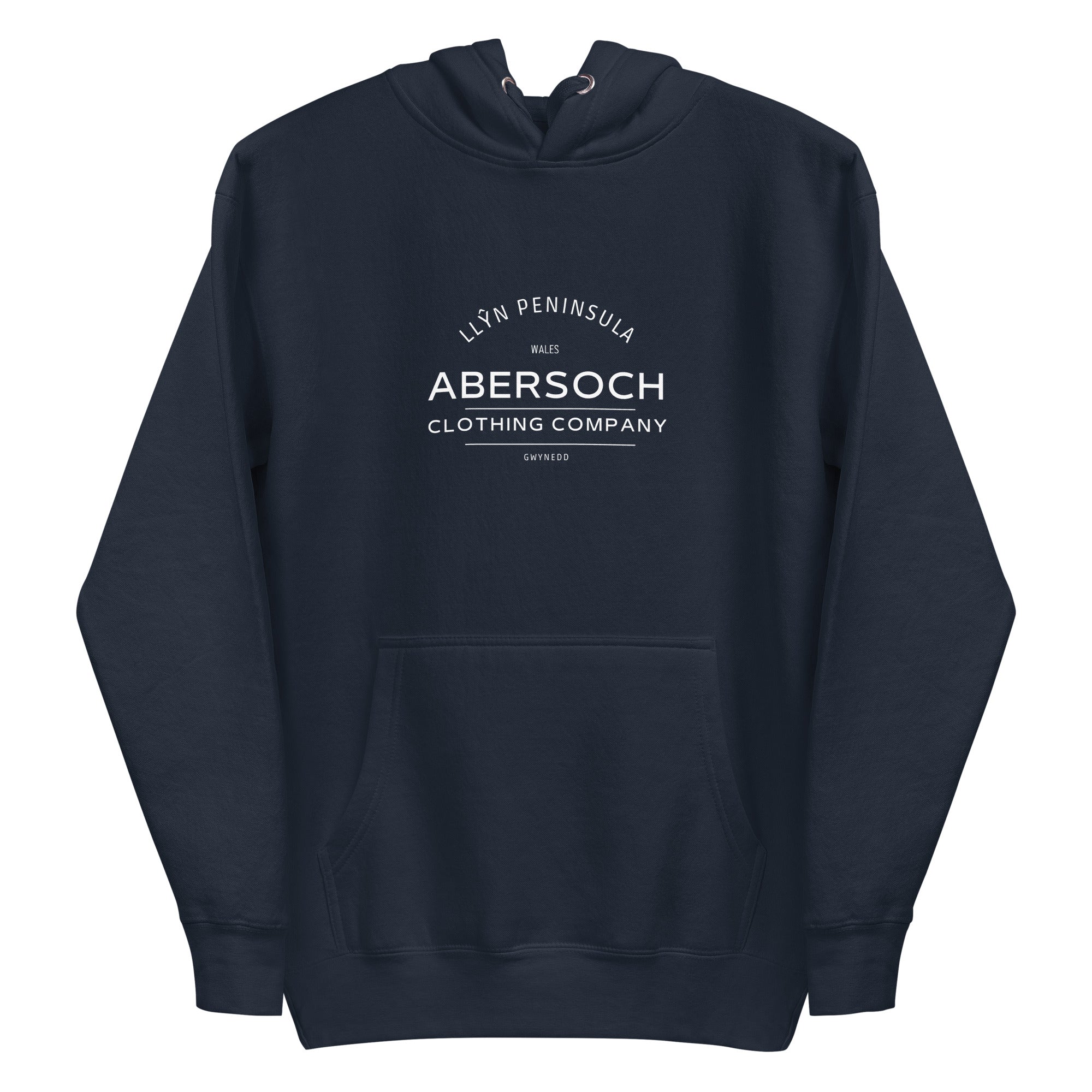 Abersoch Clothing Company White Women Premium Hoodie - L, Navy Blazer image