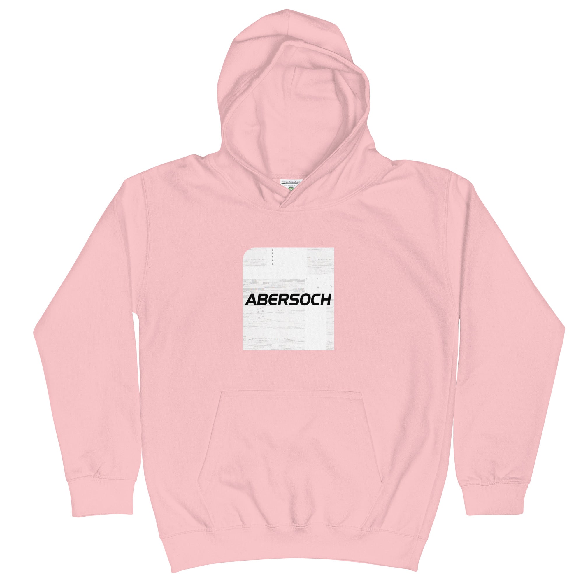 Abersoch Typography Distressed White Square Girls Hoodie image 3