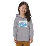 Cute Dolphin Wearing Wreath Flower Kids Eco Hoodie image 9